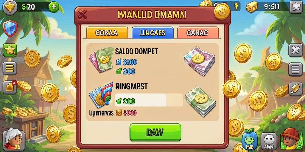 Tampilan antarmuka 9WIN yang intuitif dan menarik.