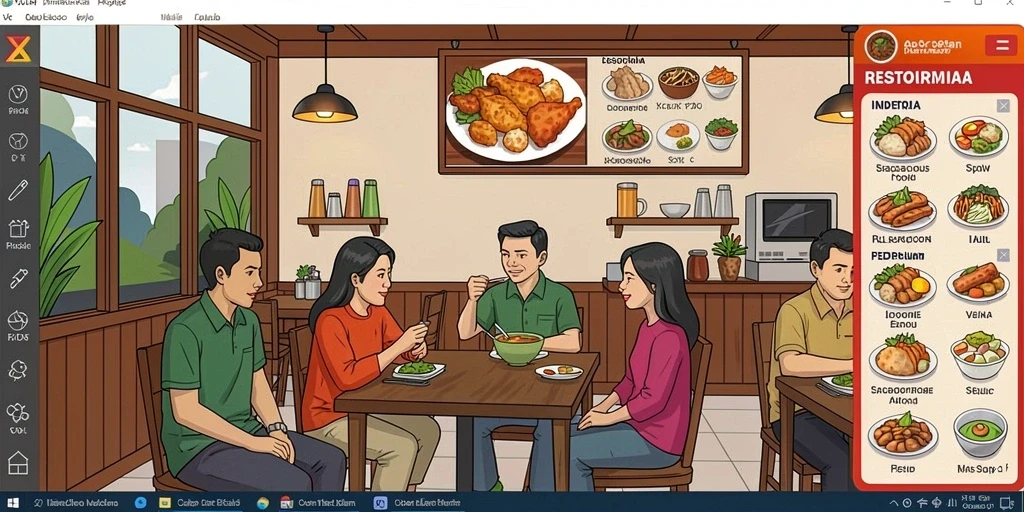 Tampilan antarmuka yang ramah pengguna.