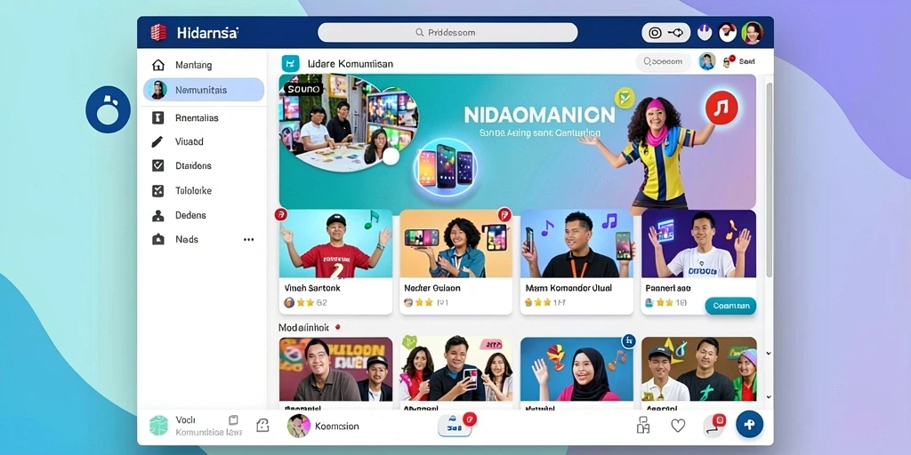 Tampilan antarmuka yang user-friendly.