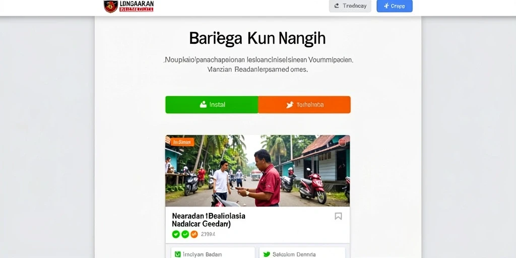 Tampilan menu utama yang menarik dan mudah dijelajahi.