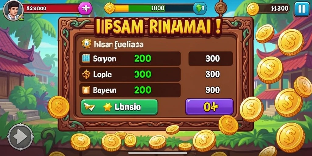 Menampilkan tema mesin slot yang berwarna-warni.