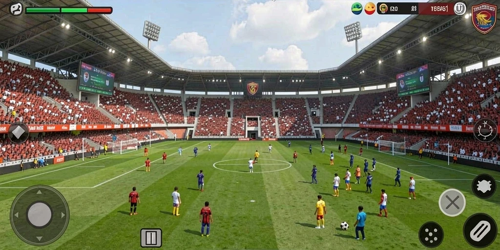 Screenshot menunjukkan tampilan level pertama dengan desain yang menawan.